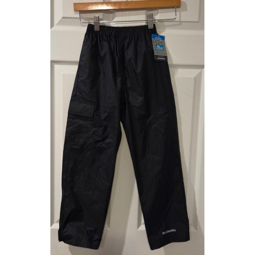 Columbia Cypress Brook II Rain Pants Youth XS Black Waterproof NWT $36
